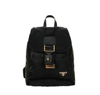2014 Prada nylon drawstring backpack bag BZ1562 black - Click Image to Close